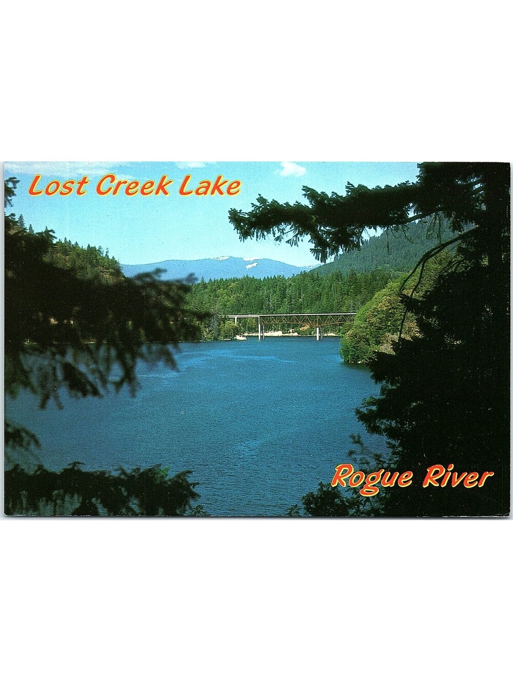 Vintage Postcard Lost Creek Lake Rogue River Southern Oregon